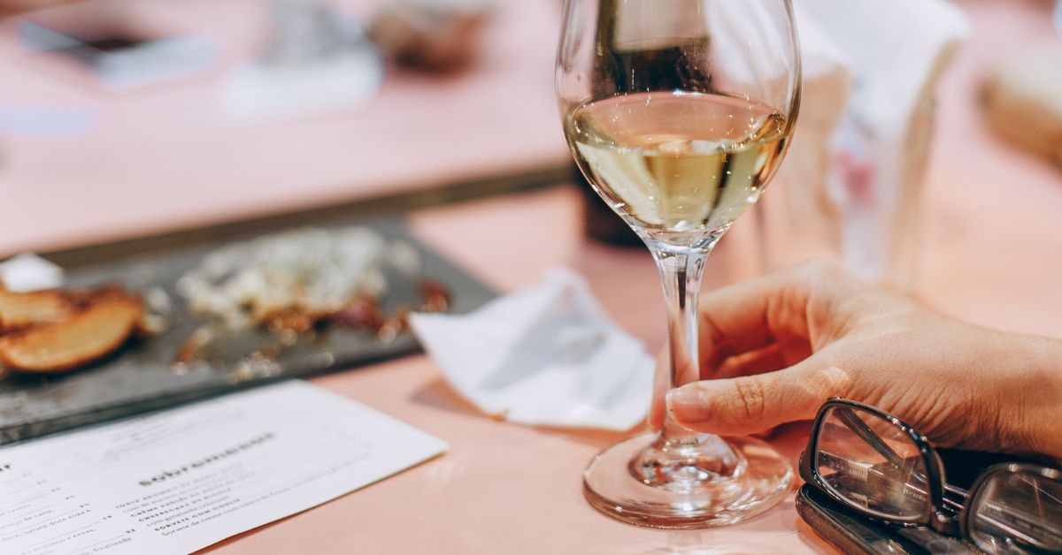 vinho, copo, refeição, bebida