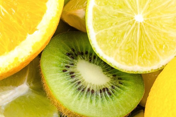 kiwi, limão